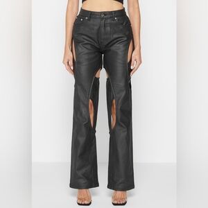 Maniere De Voir Black Denim Pants